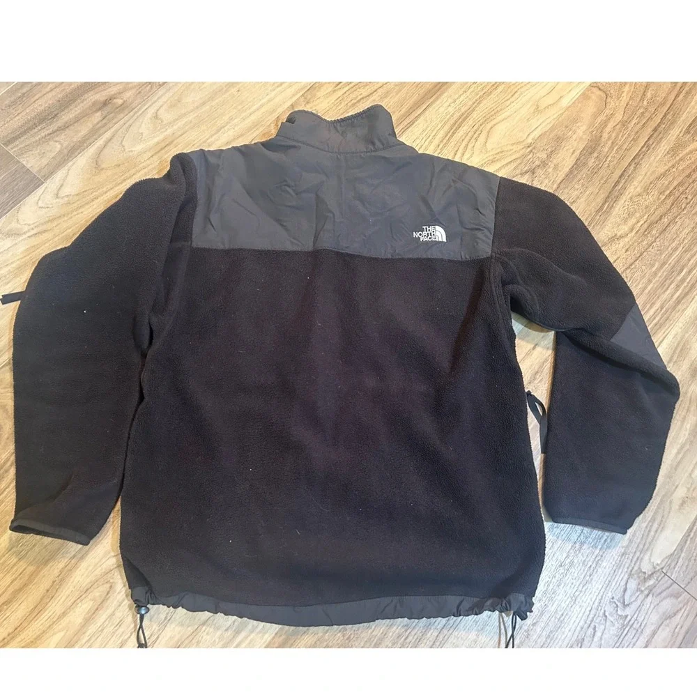 The North Face Denali Polartec Fleece Jacket Mens Large Black Full Zip Coat